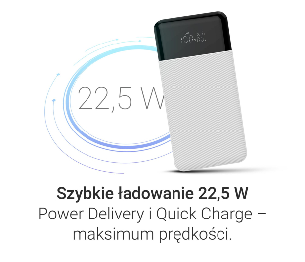 Silver Monkey Powerbank Smart 20 000 mAh 22.5W Biały - 1481433 - zdjęcie 4